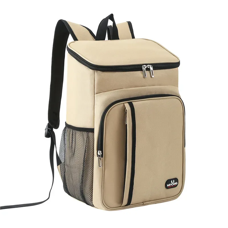 2025 nouveau sac isolé à double épaule multifonctionnel isolation de pique-nique en plein air sac à dos de conservation de la fraîcheur sac de glace anti-fuite