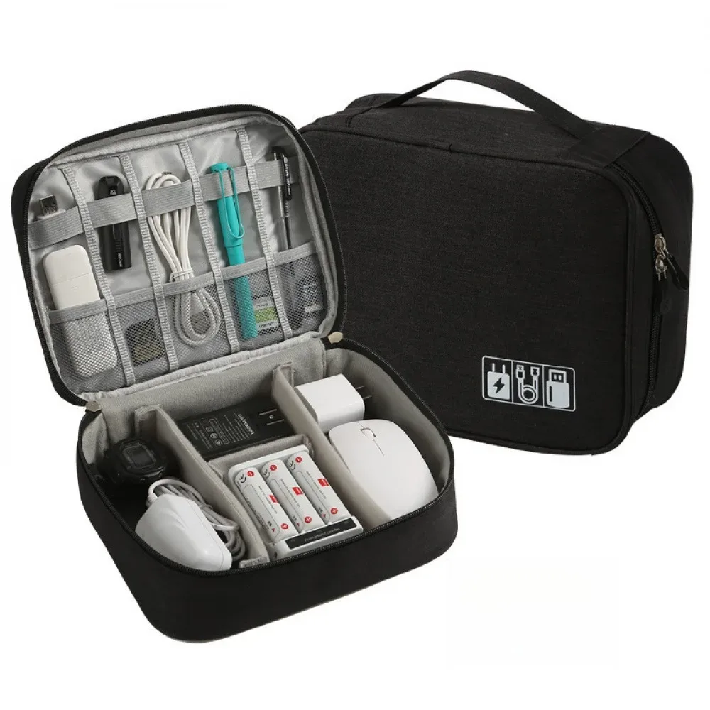 sac de rangement pour câbles, étanche, organiseur électronique numérique, sac de rangement portable pour câbles usb, chargeurs et prises, organiseur de câbles de voyage