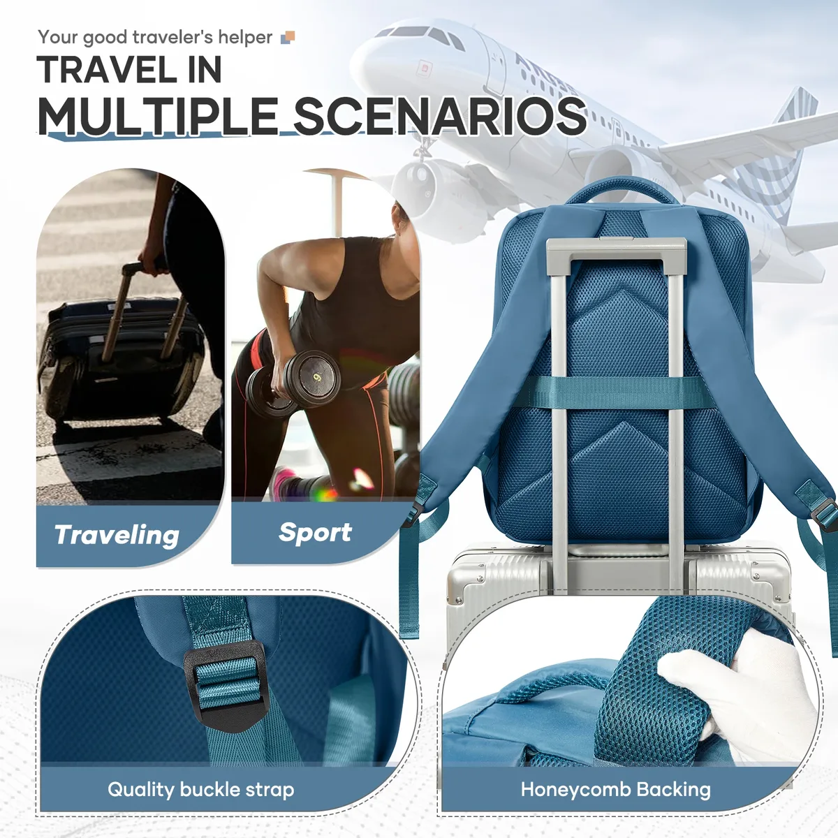 nouveau sac à dos à compression sous vide avion ryanair 40x30x20 sac de voyage en avion sac de cabine wizzair bagage à main sacs pour ordinateur portable