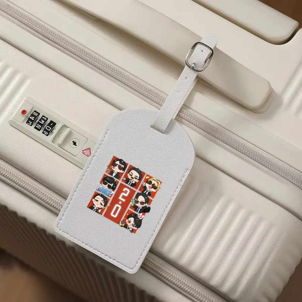 étiquette de bagage personnalisée arirang 2.0 world tour 2026 en pu, étiquette d'identification de sac de voyage durable et tendance, cadeau idéal pour les fans de k-pop