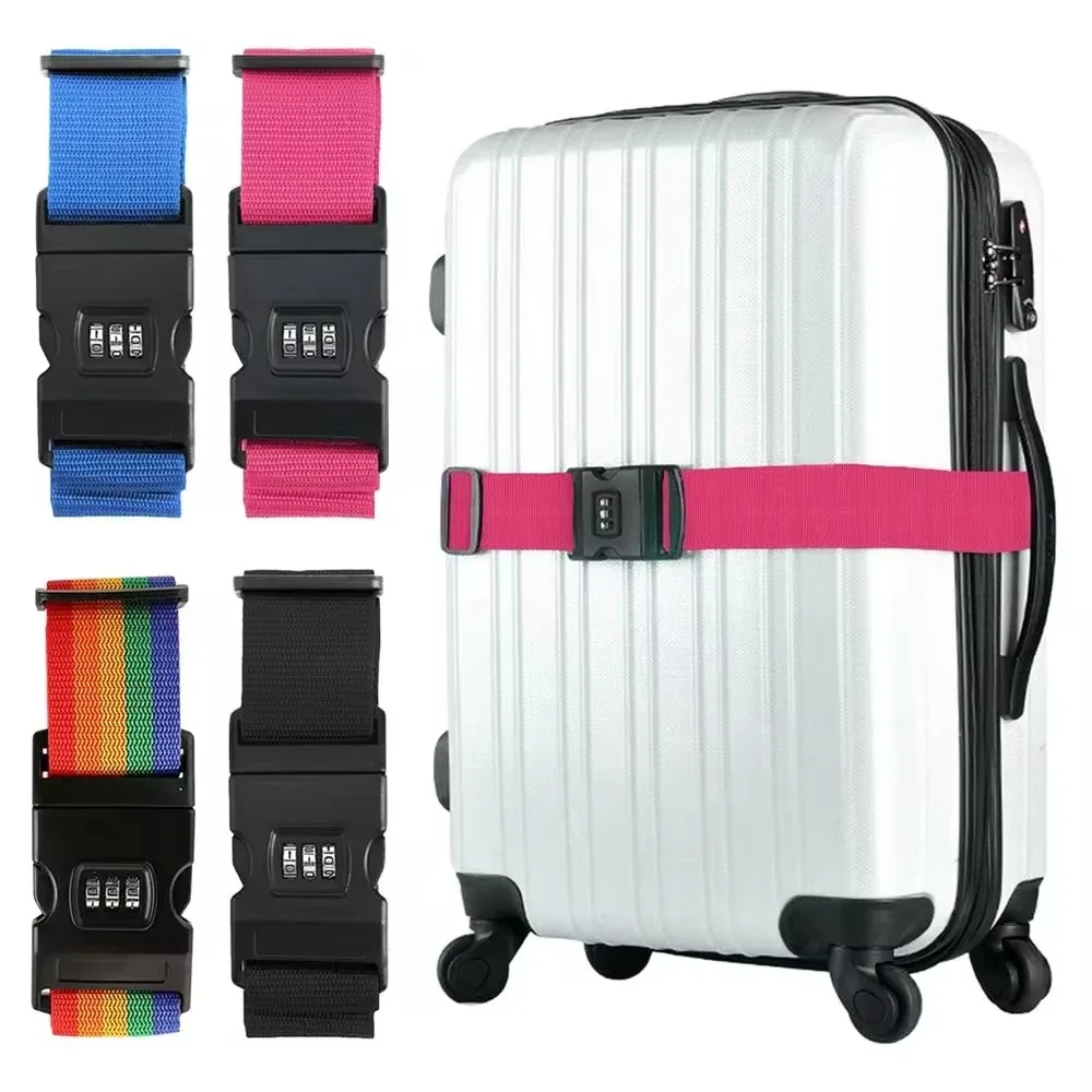 Sangles de bagages réglables, élastiques et robustes pour une sécurité accrue, sangles de sécurité pour valises et bagages de voyage, sangles de fixation pour bagages à main