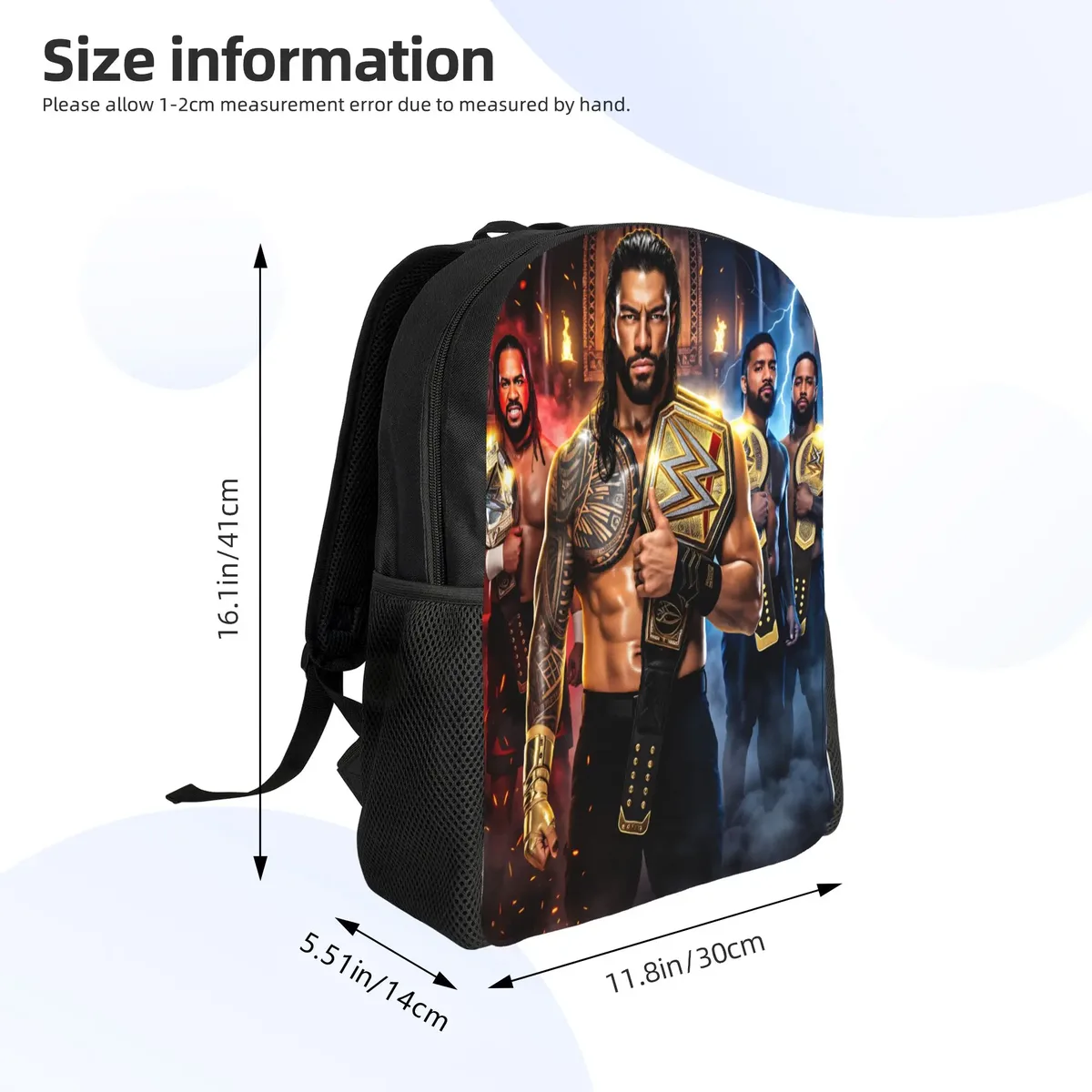 sac à dos de lutteur roman reigns, sacs à dos de cyclisme pour femmes et hommes, sacs décontractés pour lycéens, sac à dos respirant