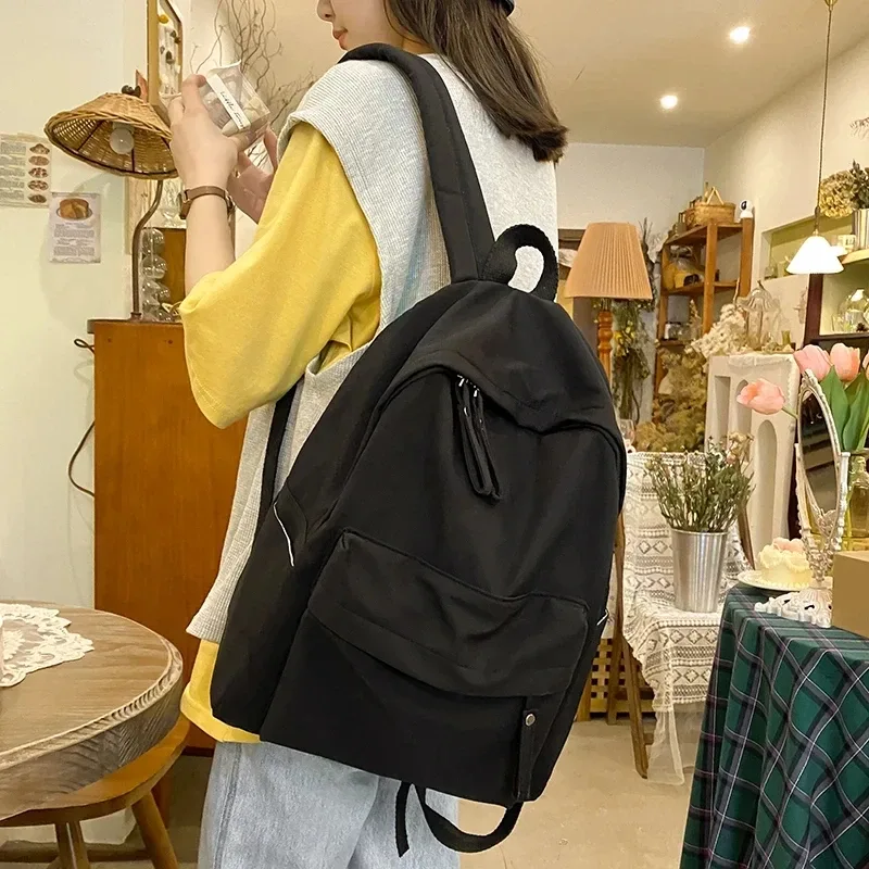 sac à dos en toile pour femmes, sac à bandoulière d'école antivol pour adolescentes, nouveau style