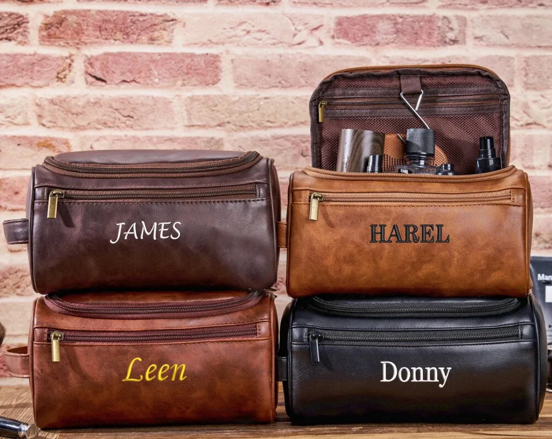 Grande trousse de maquillage étanche personnalisée pour hommes et femmes, sac à main d'aviation, sac de rasage de salle de bain, cosmétiques, voyage, affaires
