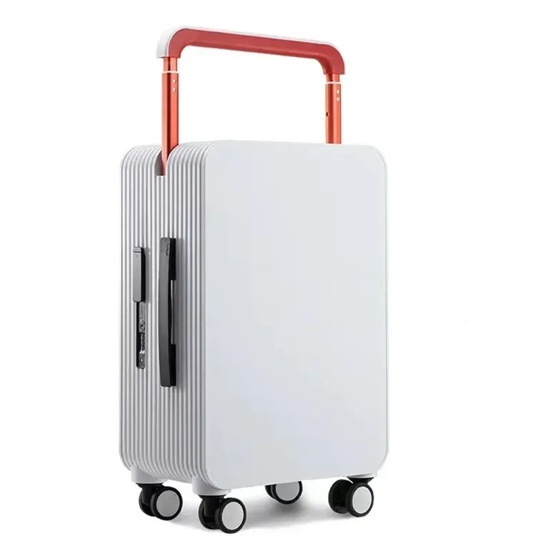 tsa blolock-valise à roulettes avec poignée large, bagage à main de luxe, cabine, barre nervurée, haute qualité, 20 en effet