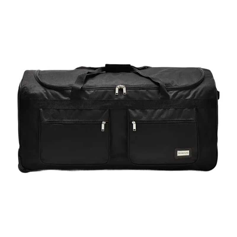 sac de voyage extra large, sac polochon roulant étanche avec roulettes, poignée de traction pour bagages, vali