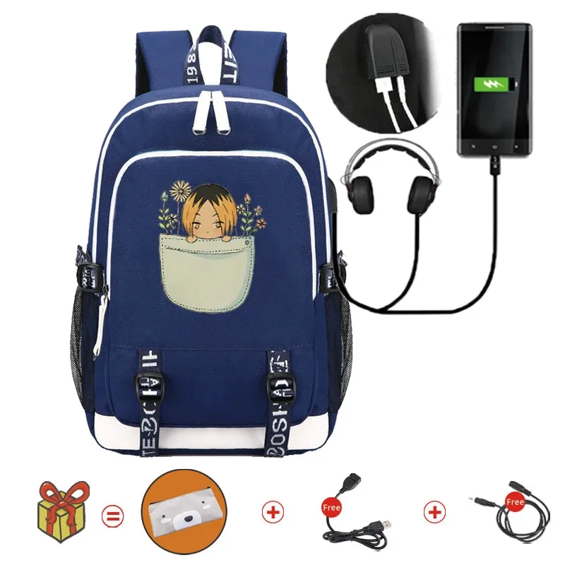 sac à dos anime volleyball junior pour adultes, cartable manga, sac pour ordinateur portable étanche, grande capacité pour voyager, 03 bookbags