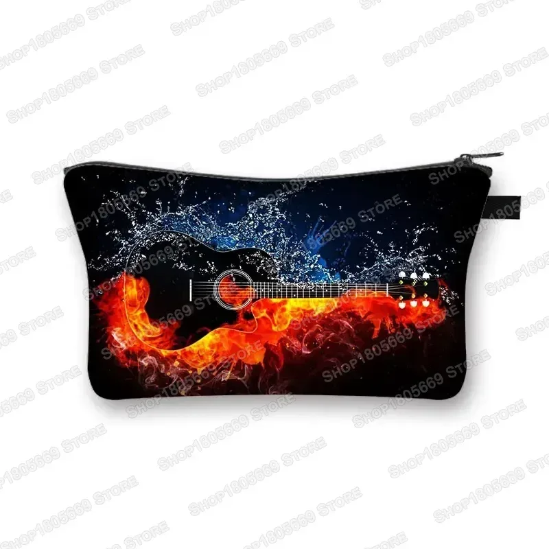 trousse à cosmétiques pour notes de musique pour femmes, sac de maquillage pour piano, jemakeup, sacs de rangement pour femmes pour le voyage, organisateurs de cosmétiques, sac cadeau