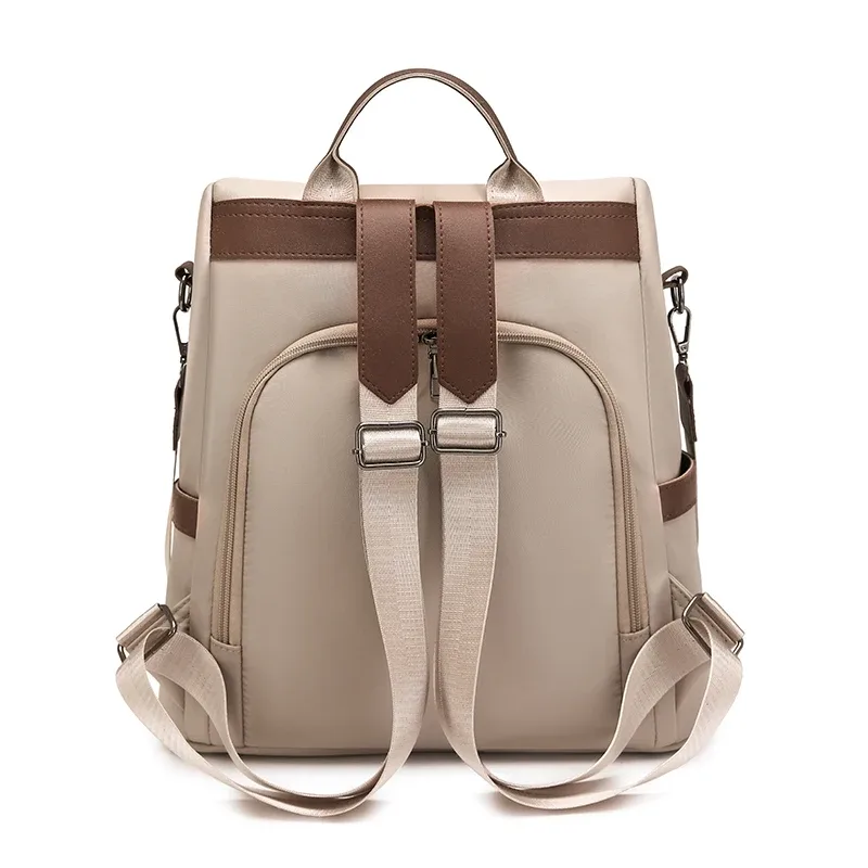 sac à dos antivol pour femmes, sac à dos en nylon imperméable, grande capacité, sac à bandoulière de voyage décontracté, sac à dos quotidien pour dames, nouvelle mode