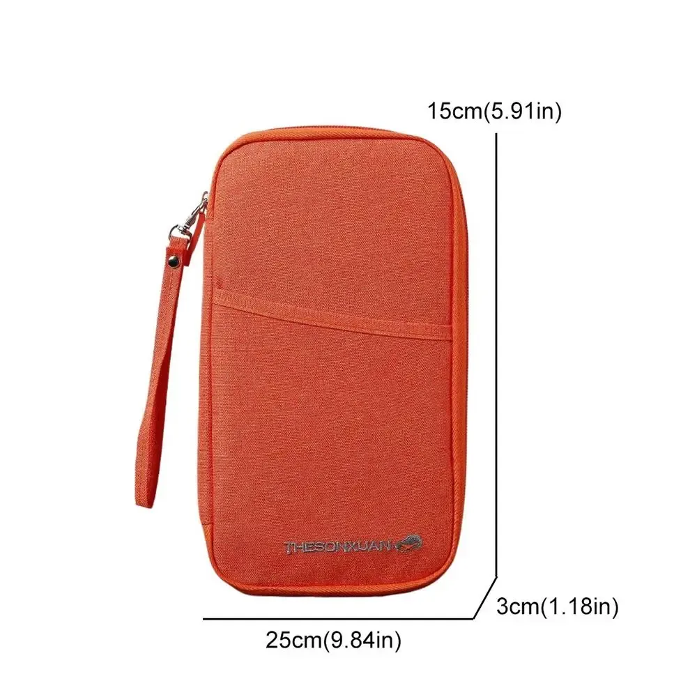 nouvelle pochette de voyage rfid pour passeport, organisateur multifonctionnel pour cartes familiales et billets, accessoire de voyage pour l'enregistrement à l'aéroport