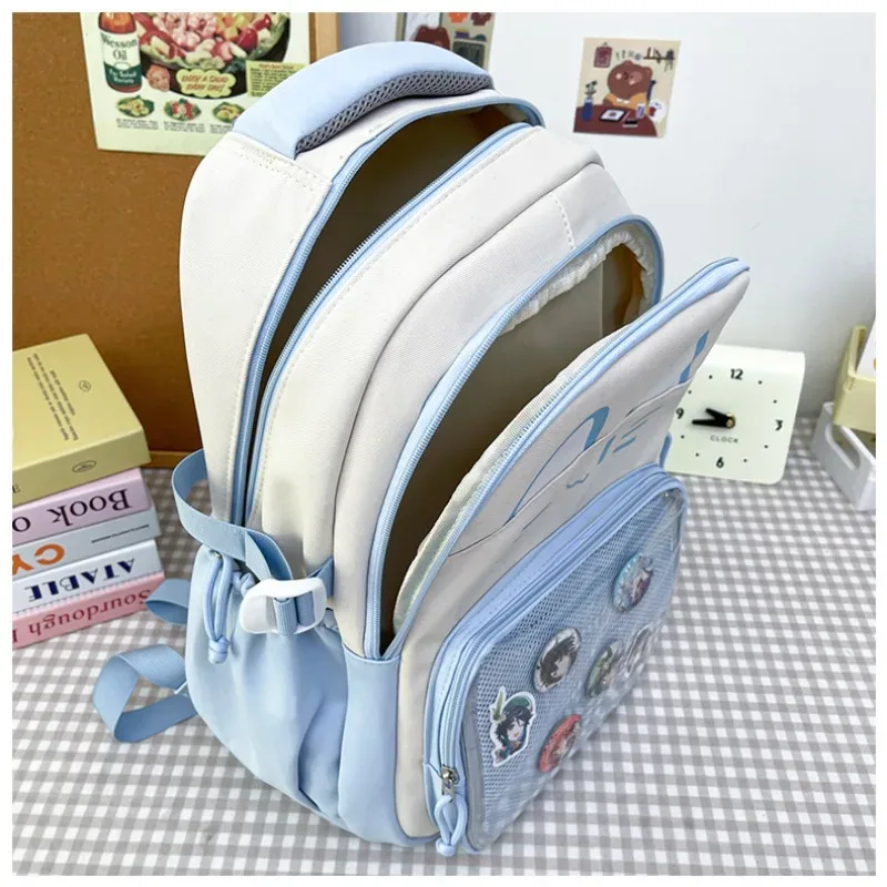haute capacité ita mochilas mujer chat mignon pratique mochila japon style sac étudiant sac à dos spacieux sacs durables pour femme