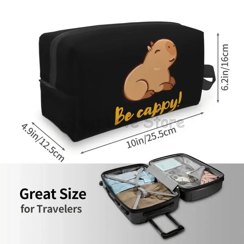 mignon capybara be cappy voyage sac cosmétique grande capacité pochette de maquillage étanche accessoires de toilette organisateur pour femmes filles