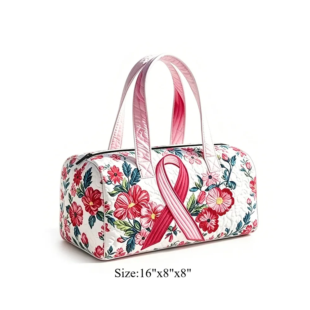 sac de voyage matelassé, sac de week-end, motif floral tropical chat mignon, bagage à main léger pour la plage, les vacances, les fêtes et le sport