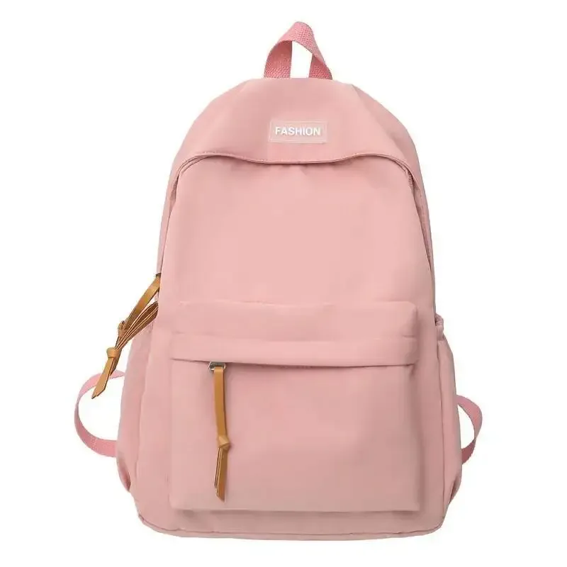 sac à dos simple de couleur unie, nouvelle mode, version coréenne, style ins pour collégiens et lycéens, 2025