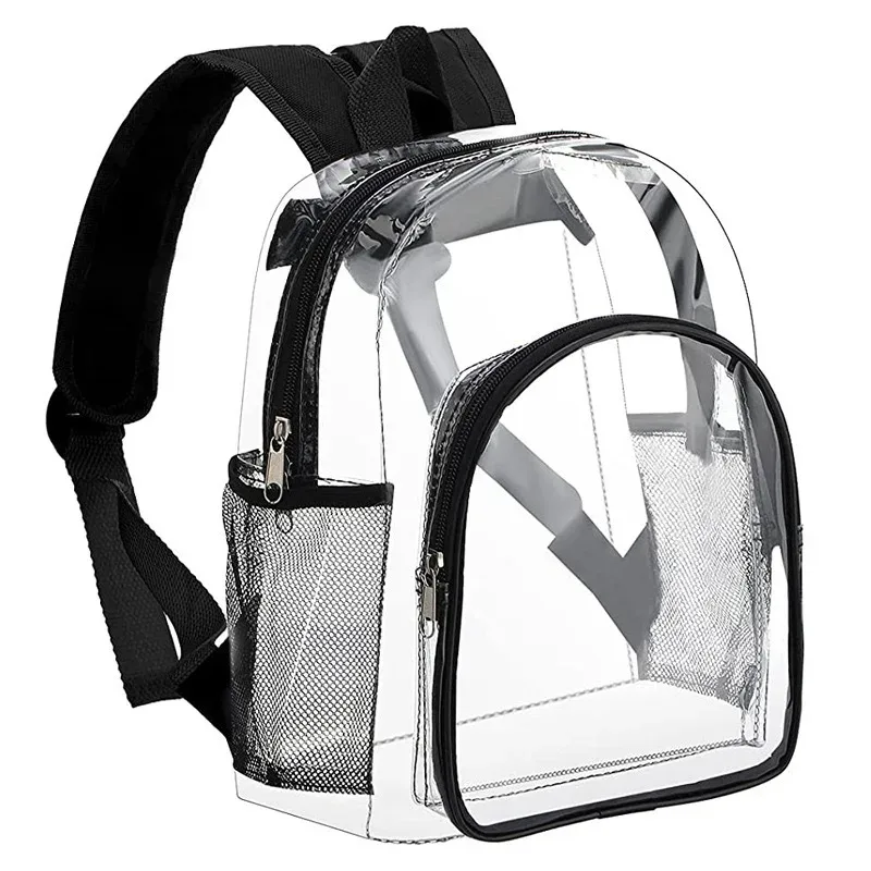 nouveau sac à dos scolaire transparent en pvc tendance pour étudiants, sac de voyage créatif et mignon, sac à dos populaire pour activités de plein air