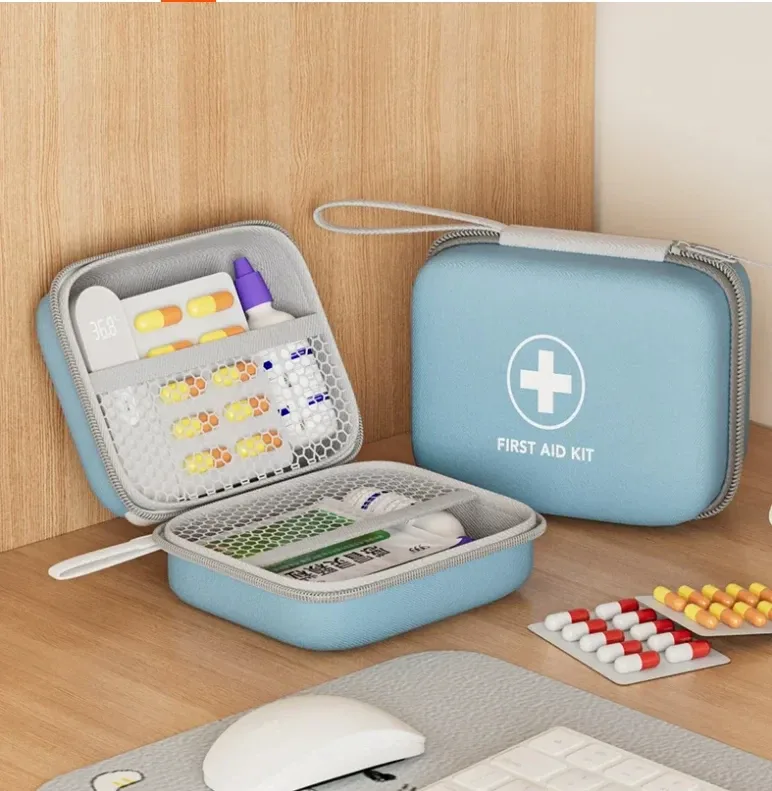 nouvelle trousse de rangement pour fournitures médicales en eva rigide, trousse de premiers soins essentielle pour les voyages, boîte de rangement pour fournitures de soins à domicile