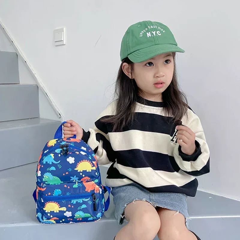 sacs à dos dinosaures de dessin animé pour enfants, cartable mignon pour adolescents, sac d'école imperméable pour garçons et filles, sac animalier