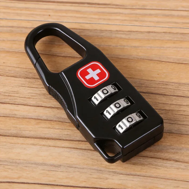 Mini-serrure antivol portable à fermeture éclair pour sac à dos de voyage et sac à main avec cadenas à combinaison numérique – Accessoires pour sacs à dos d'extérieur