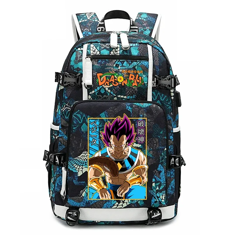 sac à dos imprimé dragon ball z pour étudiants, grande capacité, sac à dos décontracté pour enfants, adolescents, voyages scolaires