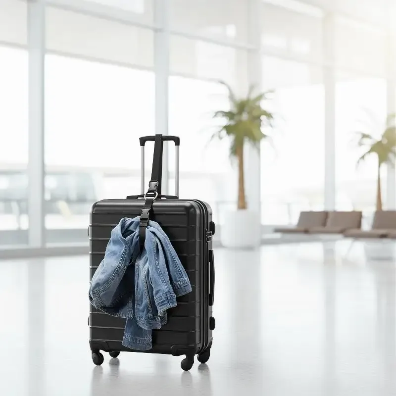 Sangle de bagage portable multifonction réglable, accessoires de voyage Li, sangles de sécurité antivol pour l'organisation des bagages