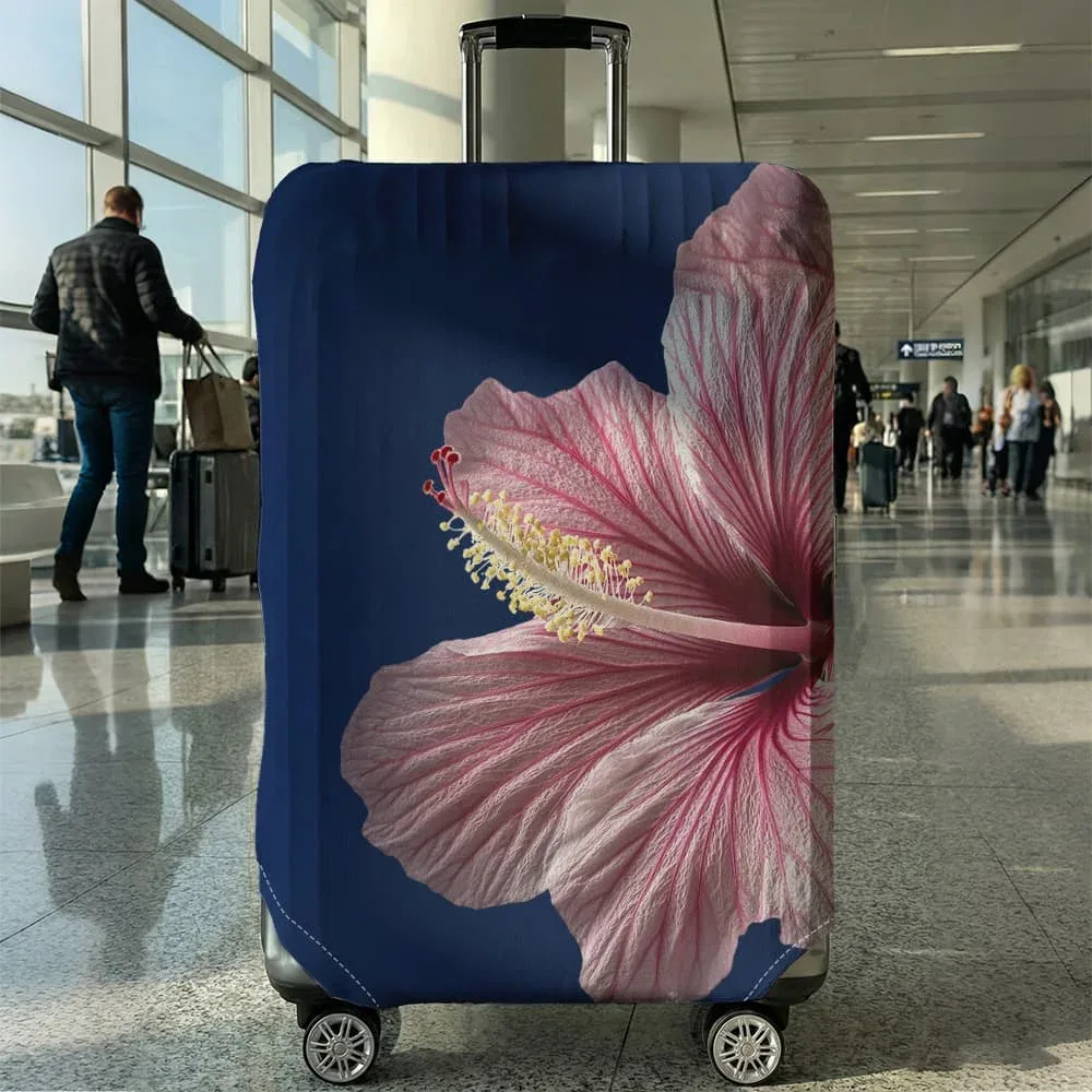 housse de protection pour bagages à motifs floraux, adaptée aux bagages de 18 à 32 pouces, avec protège-poignées, accessoires de voyage