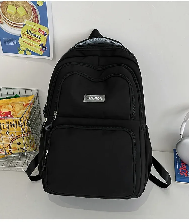 sac à dos décontracté de grande capacité pour collégiens, grande taille, pour filles, simple, couleur unie, voyage, sport, en vente