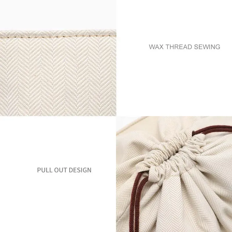 insert organisateur de sac à cordon pour panier d'anagramme, support de sac tissé en paille, doublure intérieure, accessoires de sac