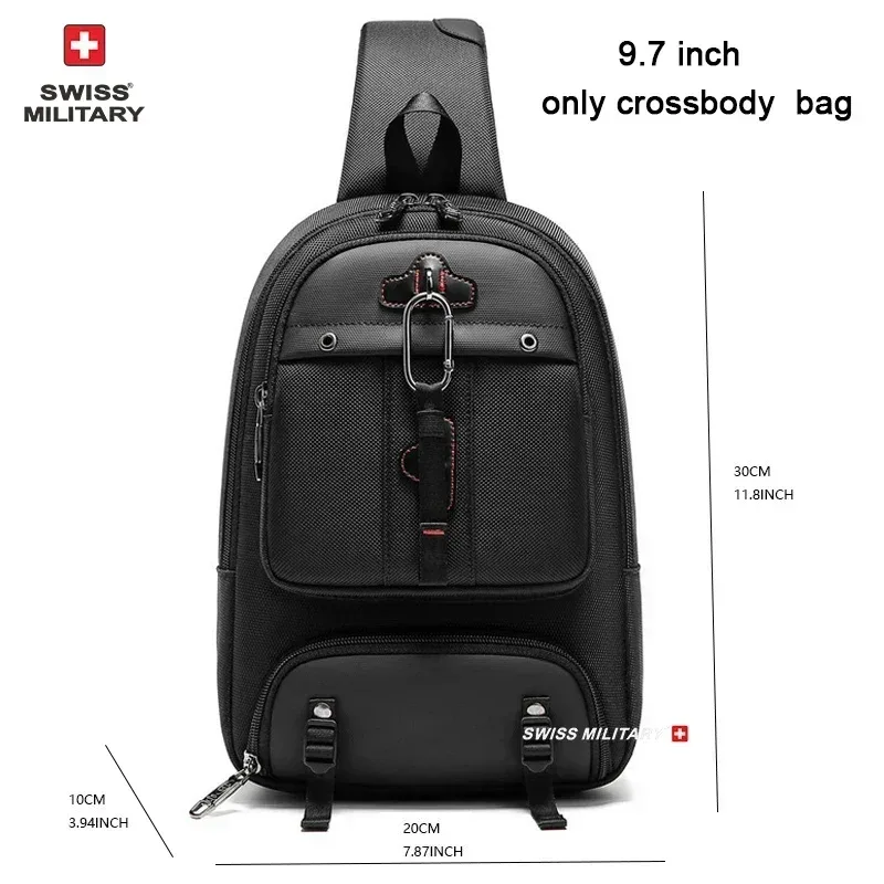 sac à dos de voyage militaire suisse pour hommes, sac d'affaires usb extensible, étanche, grande capacité 17.3, pochette d'ordinateur 80l