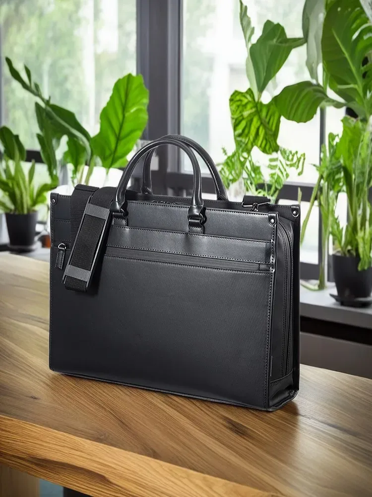 sac étanche pour ordinateur portable de 14 15.6 pouces, mallette d'affaires unisexe, antivol avec bandoulière, fourre-tout mince pour les déplacements