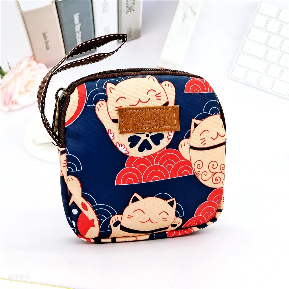 sac de rangement de tampon mignon pour femmes et filles, pochette pour serviettes hygiéniques, sac à cosmétiques, porte-monnaie portable, mini organisateur de voyage