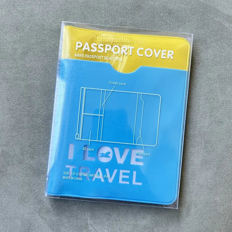 couverture de passeport d'avion imperméable en pvc pour femme, design 3d, porte-documents de voyage