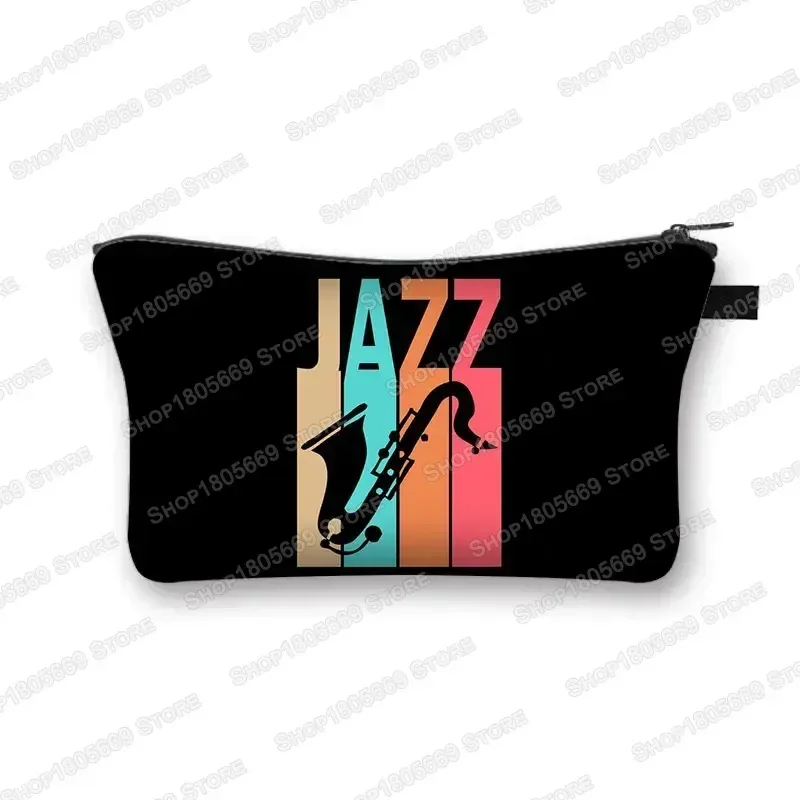 trousse à cosmétiques pour notes de musique pour femmes, sac de maquillage pour piano, jemakeup, sacs de rangement pour femmes pour le voyage, organisateurs de cosmétiques, sac cadeau