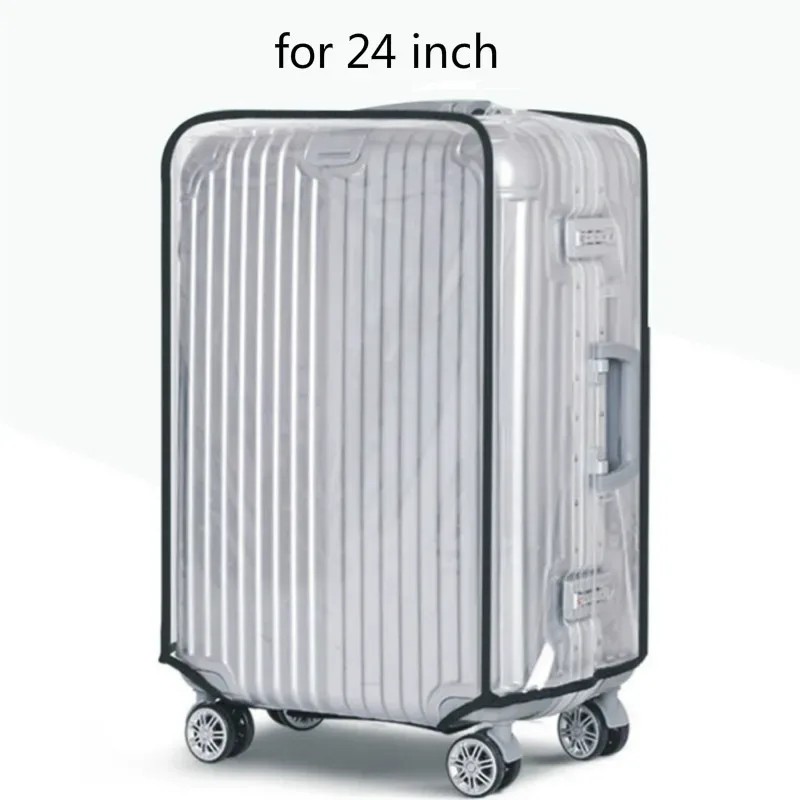 housse de bagage en pvc transparent housse de valise trolley housse étanche et anti-poussière accessoires de voyage housse de valise