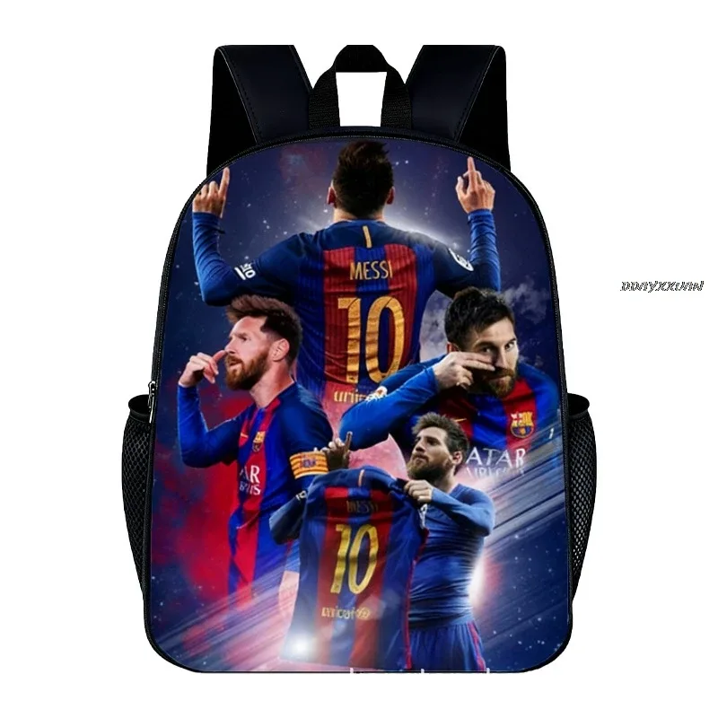 sac à dos messi hedgehog shadow pour l'école primaire, sac à dos de dessin animé, sac à dos à double bandoulière, cadeau pour enfants