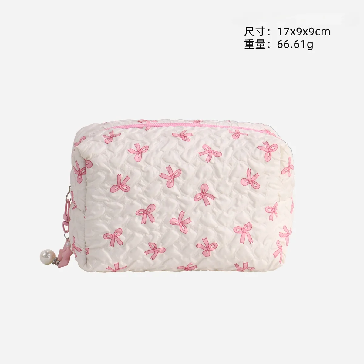 nouvelle trousse de maquillage élégante à nœud, grande capacité, pochette de maquillage à main, trousse de toilette portable pour femmes, organisateur de rangement pour rouges à lèvres