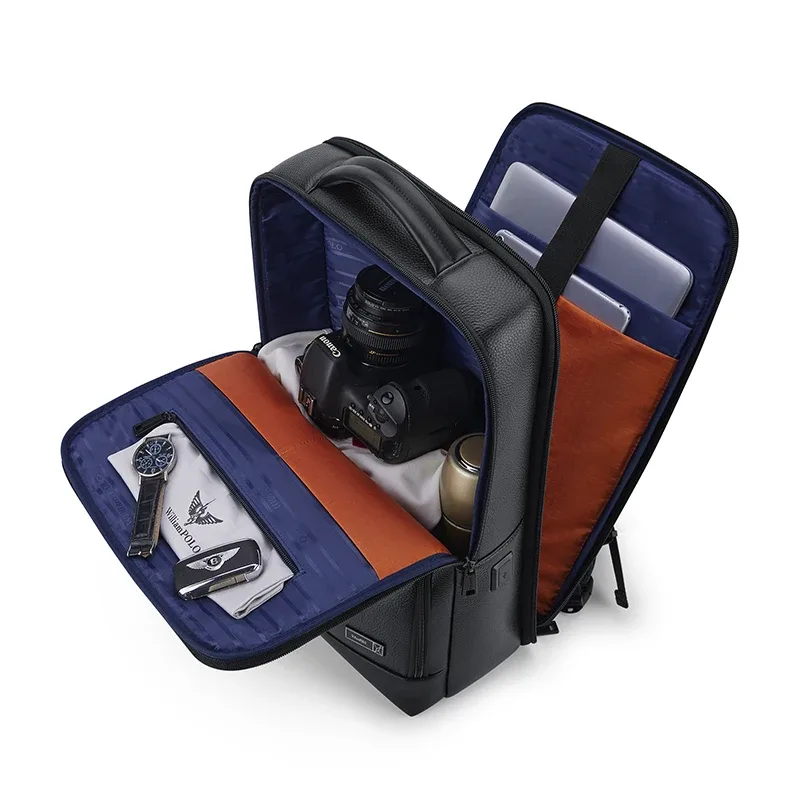 sac à dos en cuir véritable pour homme, nouveau modèle 2026, grande capacité, pour ordinateur portable, voyage et affaires, imperméable