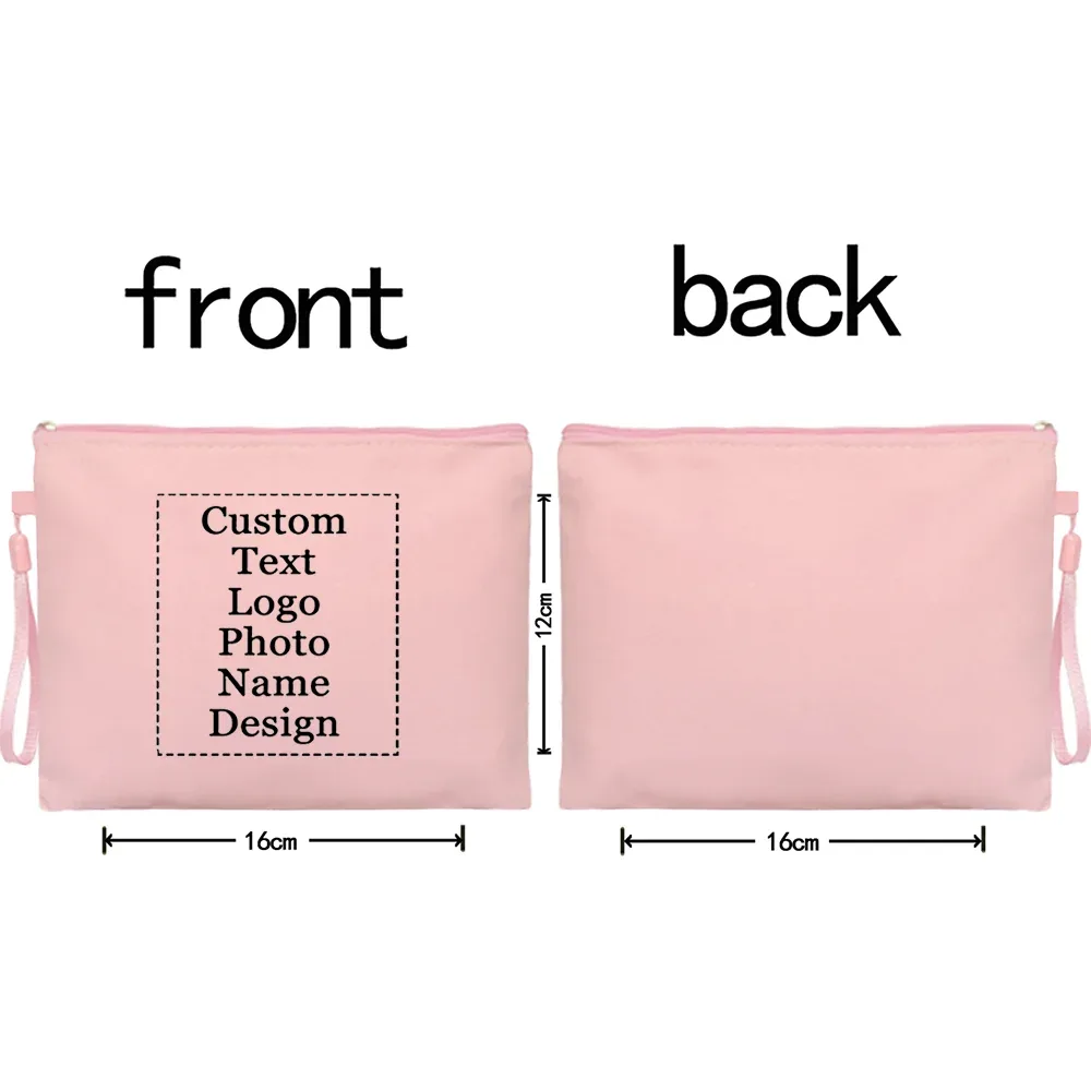 pochette de maquillage personnalisée avec image, trousse de toilette pour femmes, organiseur de cosmétiques, trousse à crayons pour étudiants, cadeau pour demoiselles d'honneur, mariage, fête