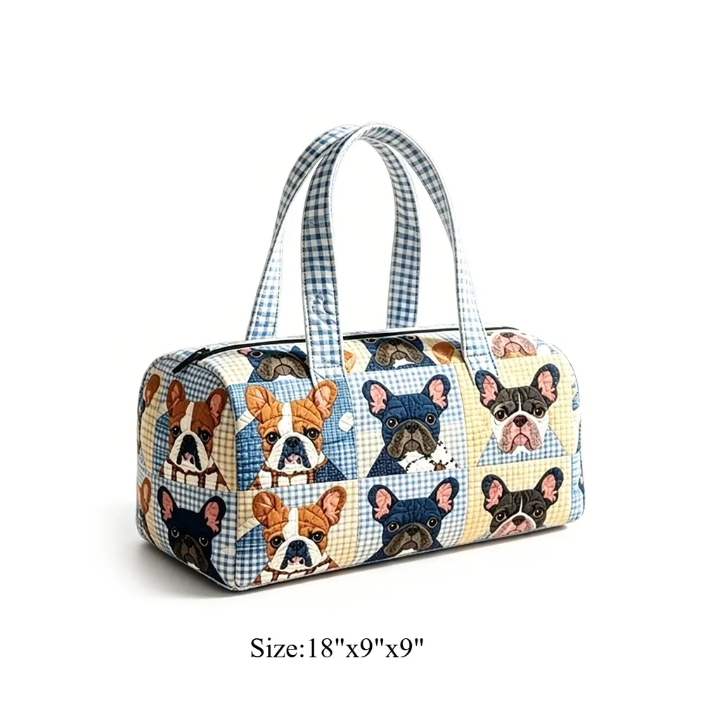 sac matelassé floral vintage style bohème pour femme, sac de voyage artistique pour halloween, sac de week-end pour amoureuses des animaux, sac de nuit
