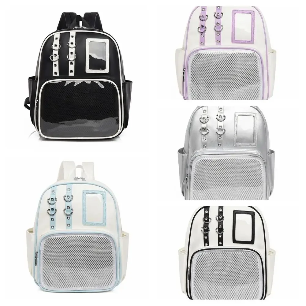 sac à dos transparent tendance y2k lolita ita bag en pu pour fille, sac à dos de présentation personnalisé