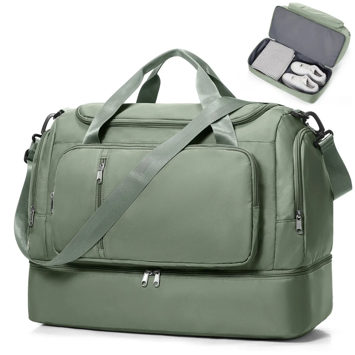 sac de voyage pour femmes - sac de voyage étanche de grande capacité à plusieurs poches, sac de sport, sac de voyage pour le week-end, sac de rangement pour vêtements
