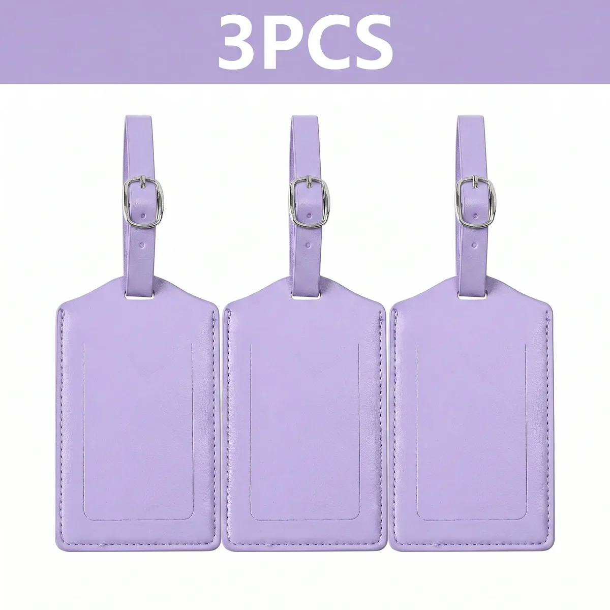 étiquette de bagage en cuir pu, 3/5/8 pièces, boucle métallique réglable, étanche, anti-perte, pour sac à dos, sac de golf