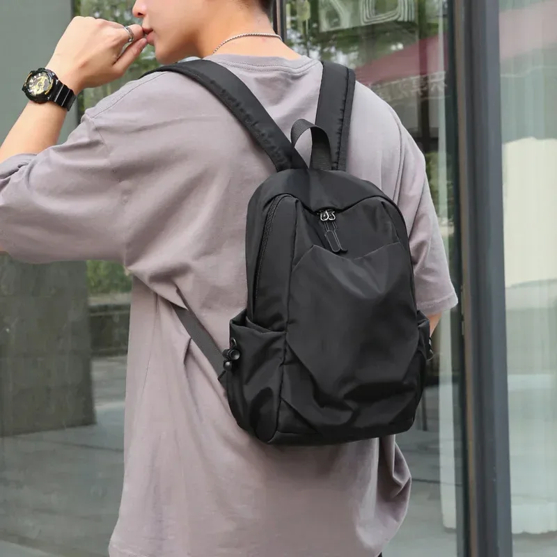 Mini sac à dos de sport pour homme, petit sac à dos de voyage noir tendance, sac à bandoulière en toile, sacs à dos de sport de créateur, sacs Mochila