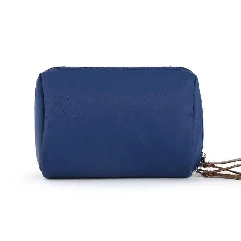 petit sac de toilette portable pour femmes, mini sac de maquillage coréen de couleur unie, grande capacité, pochette de rangement étanche, nouvelle collection 2024