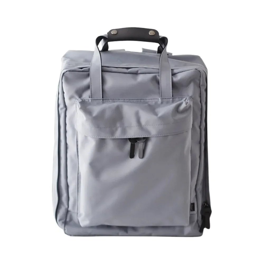 sac à dos portable en nylon pour ordinateur portable, grande capacité, couleur unie, sac de voyage court, sac à bagages étanche pour les voyages