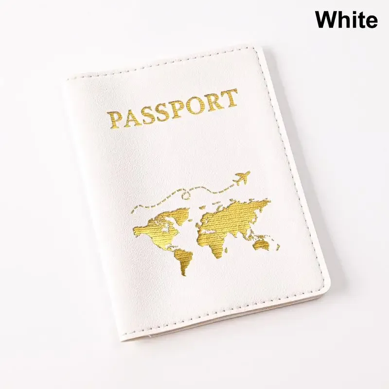 porte-passeport en cuir pu pour femmes, porte-billets, porte-cartes, sac de protection pour cartes, pochette multifonction pour cartes, pochette d'identité pour couples, 1 pièce