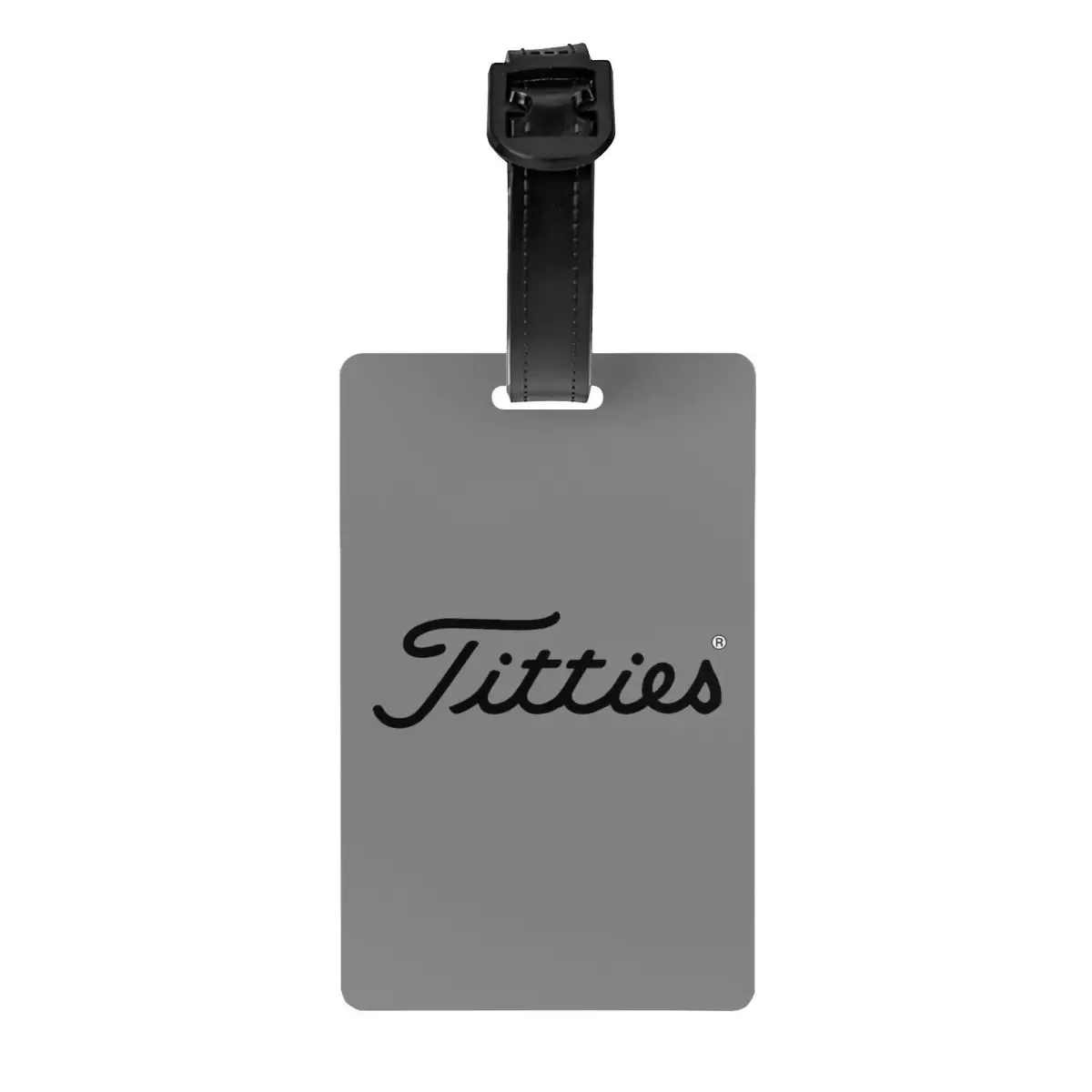 t-titties étiquettes de bagage motif balle de golf, accessoires de valise, porte-étiquette d'identification pour bagages de voyage, nom et adresse