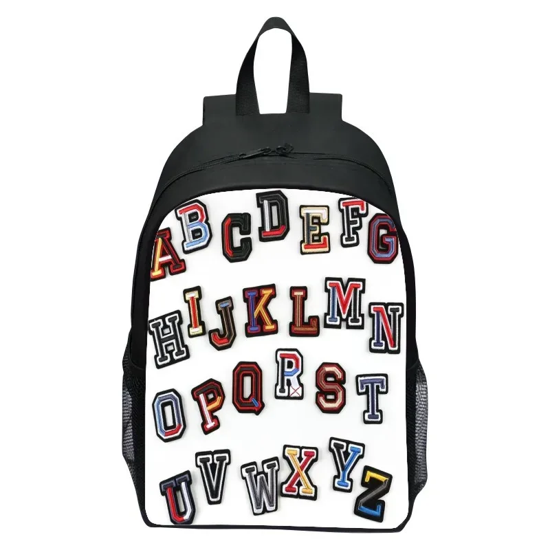 16 pouces sac à dos pour enfants alphabet lore alphabet légende école primaire sac à dos garçons et filles maternelle sac à dos