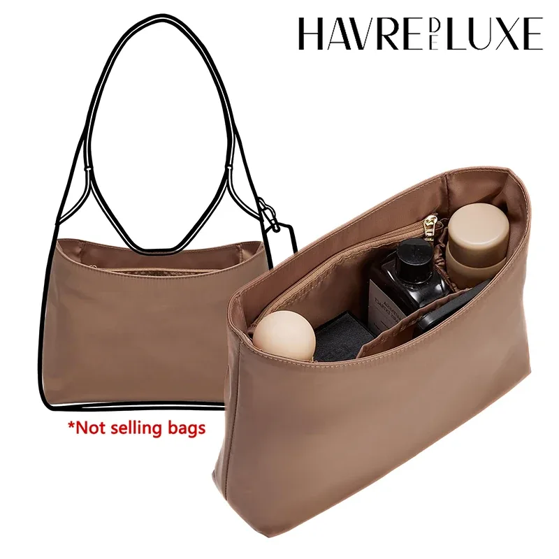Organisateur de sac à main en nylon sur mesure pour Brooklyn 28, léger, imperméable, avec poche zippée