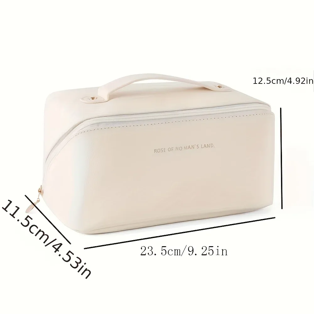 trousse de maquillage femme, sac de rangement cosmétique de luxe, boîte de voyage zippée pour maquillage et articles de toilette