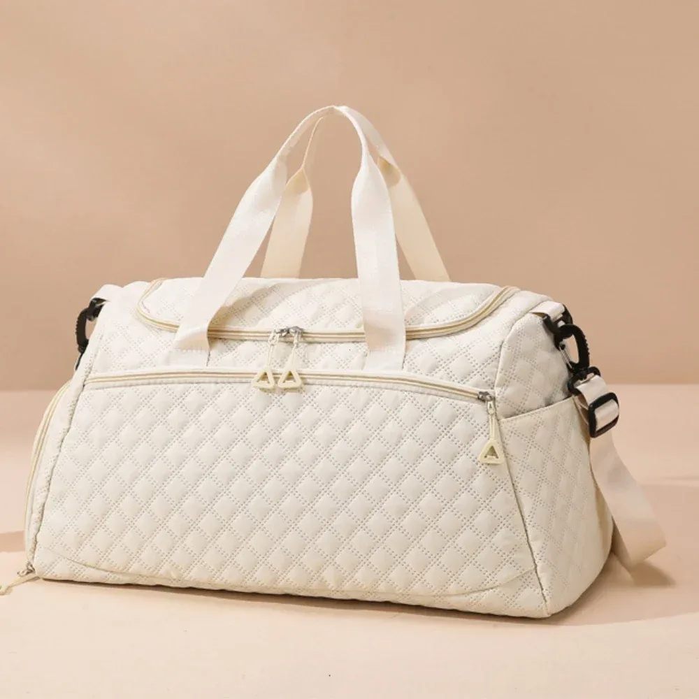 Nouveau sac polochon de voyage Oxford pour hommes femmes fourre-tout de sport étanche épaule week-end sacs de nuit sacs fourre-tout de grande capacité